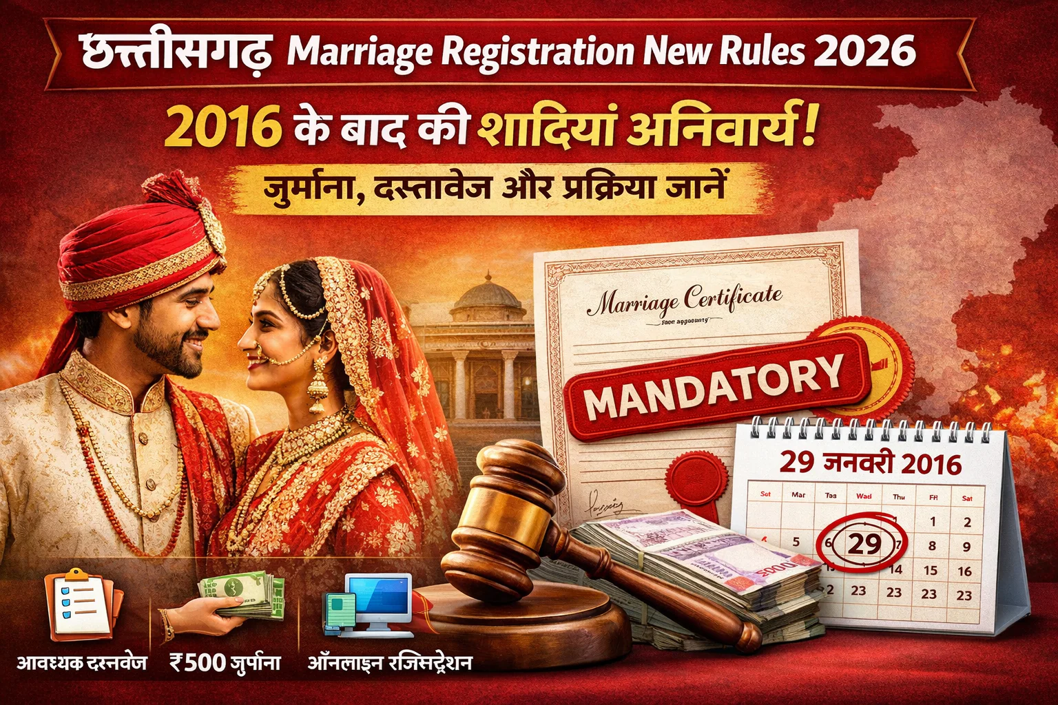 Chhattisgarh Marriage Registration New Rules